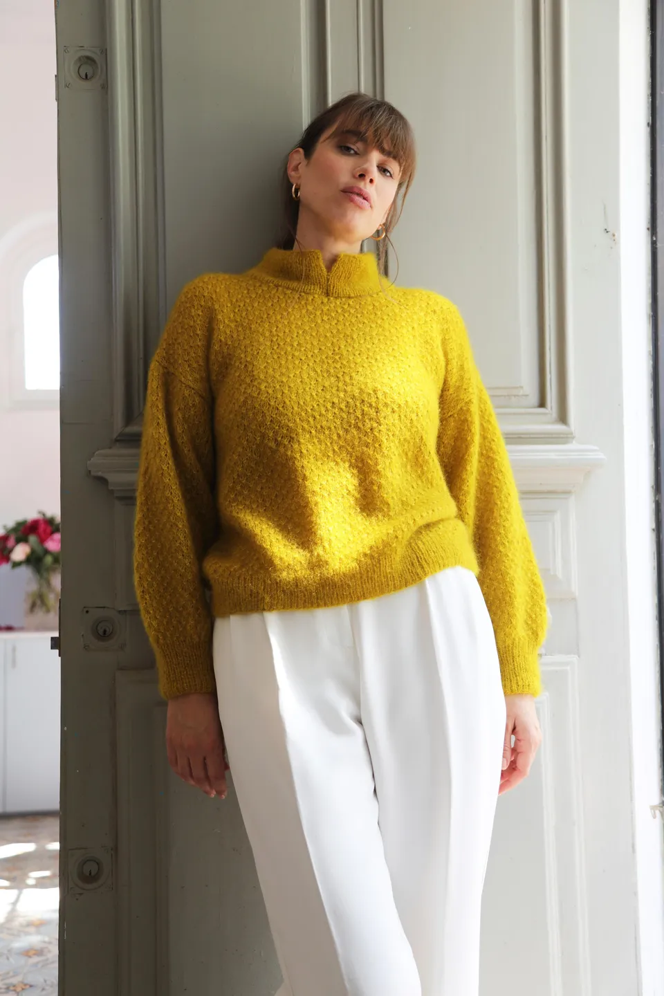 Anny Blatt Pernelle kit maglia mohair palmier taglia S