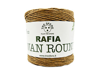Il Filo di Arianna Swan Round rafia beige 01 150 g opaca