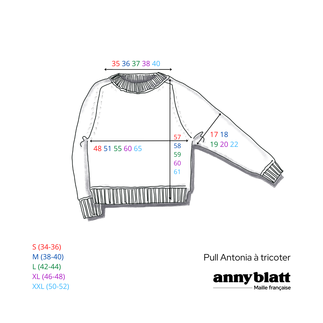 Annyblatt Antonia kit maglia pullover mohair chiné