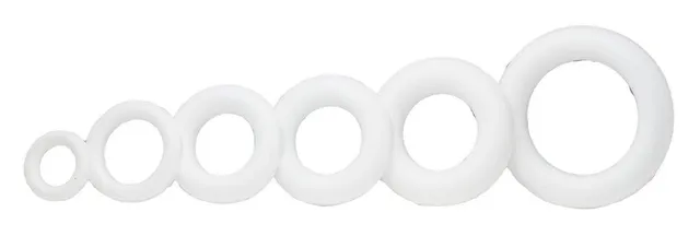Corona piatta polistirolo 20 cm base ghirlanda un lato