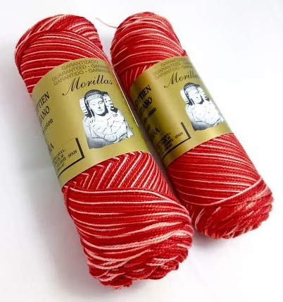 Morillas Zepelines Ne 8/2 cotone perlato arancione 27 2x75 g multicolore