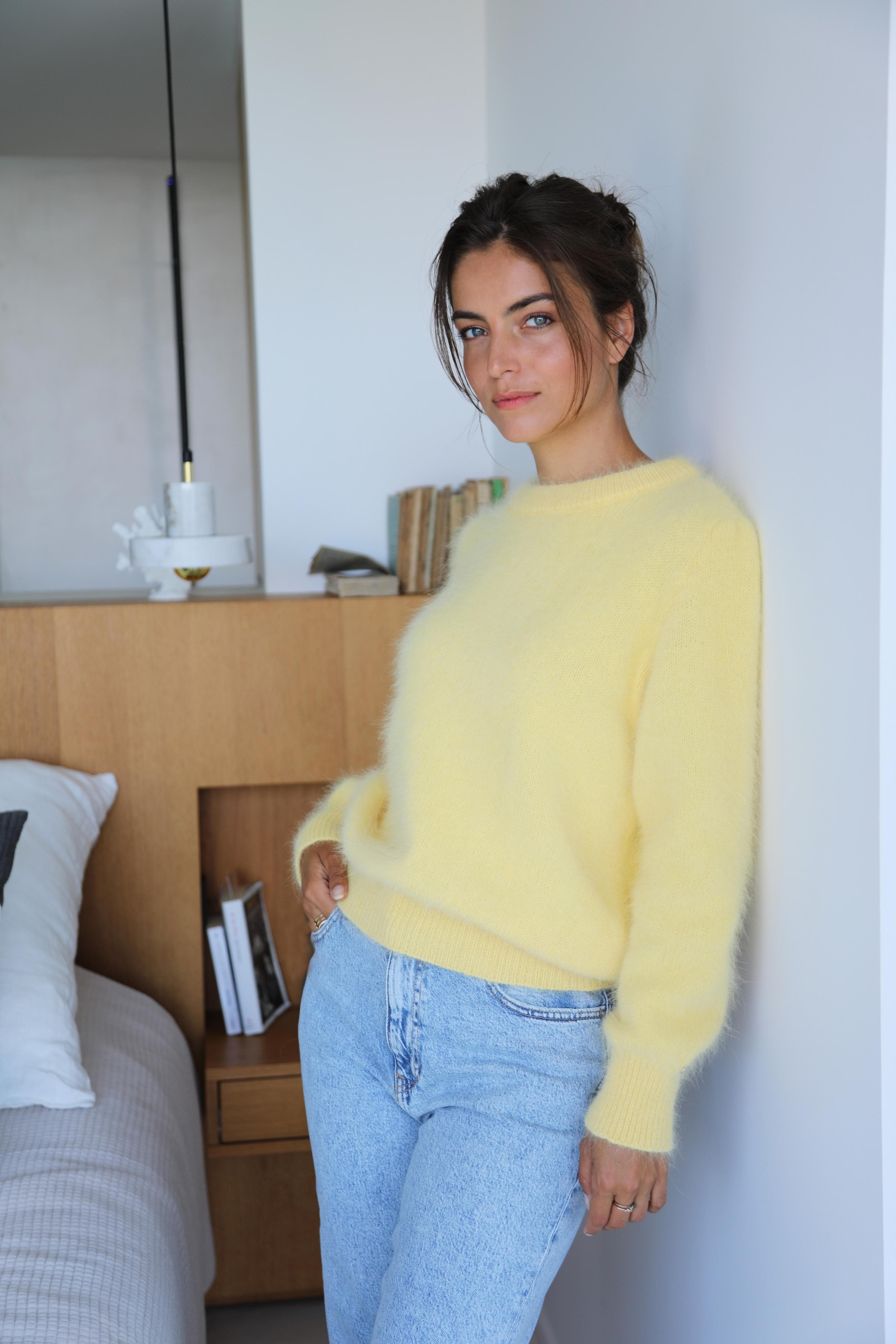 Anny Blatt Tina kit maglia angora collo rotondo S