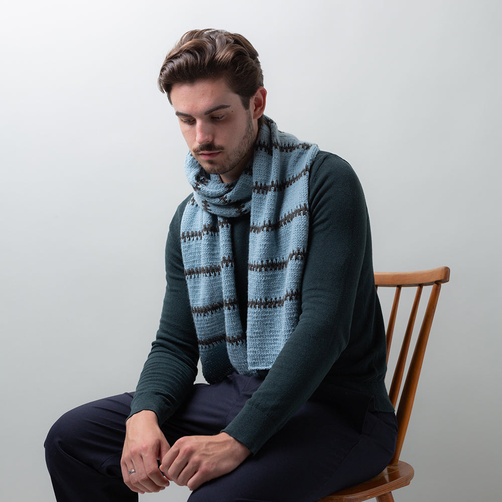 Pascuali Slip Lines Scarf schema maglia sciarpa 175 cm