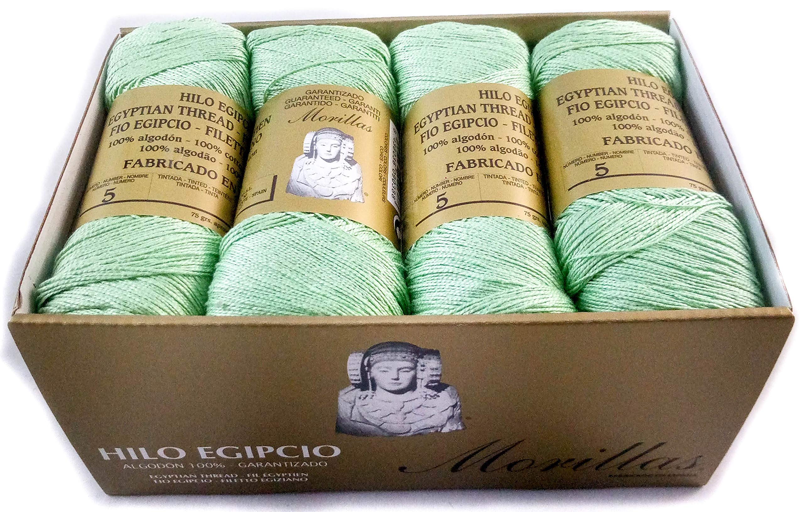 Morillas Zepelines Ne 5/2 filo di cotone verde 1 x8 mercerizzato