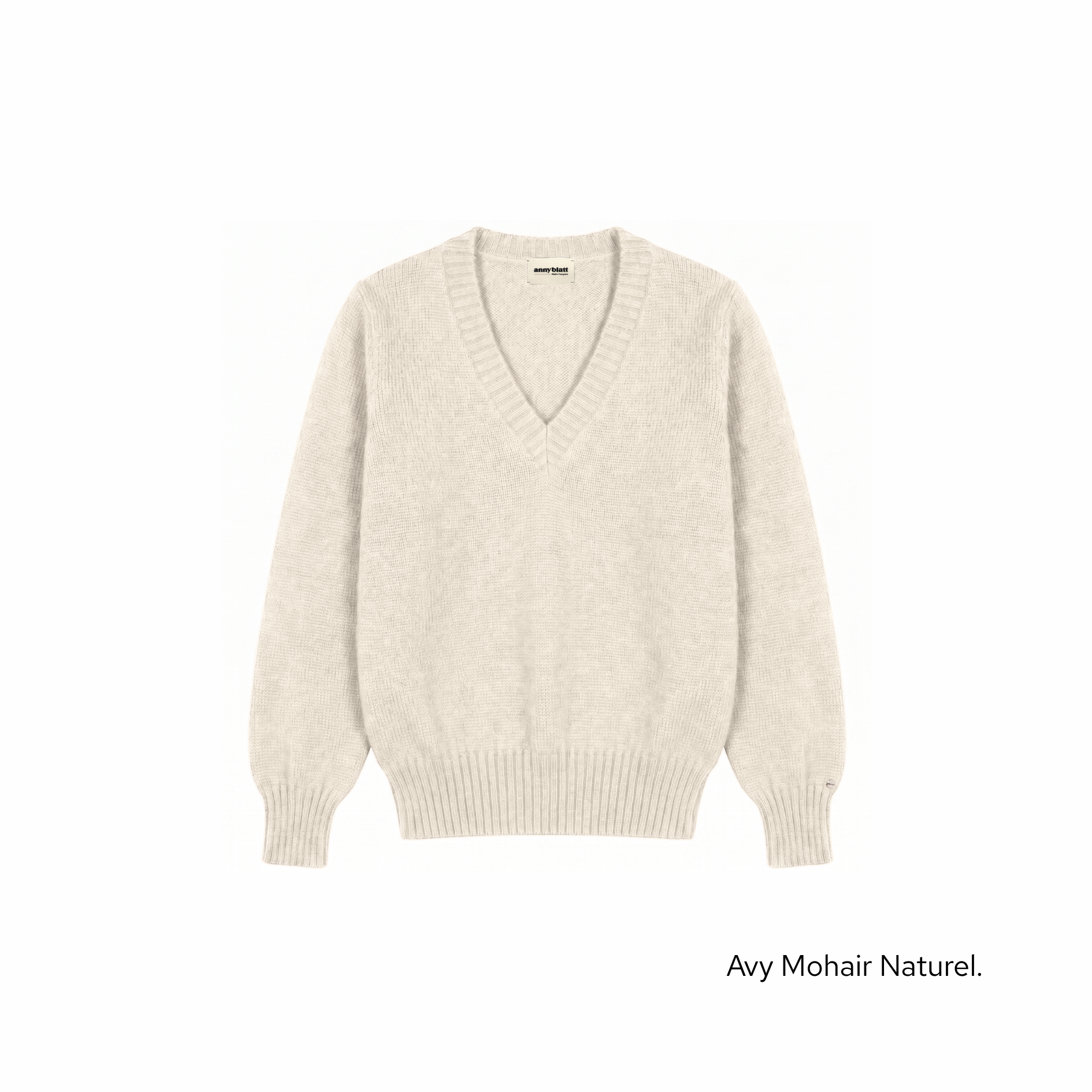 Annyblatt Avy maglione mohair scollo a V