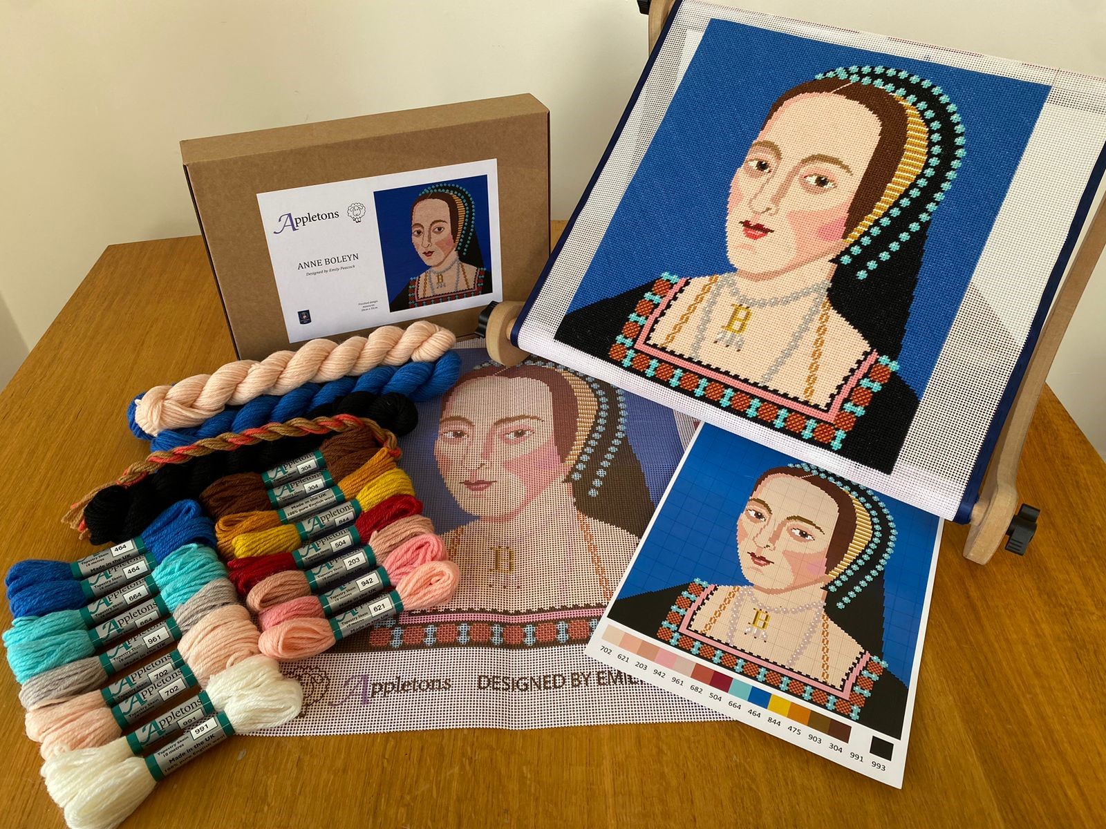 Appleton Anne Boleyn kit arazzo mezzo punto ritratto