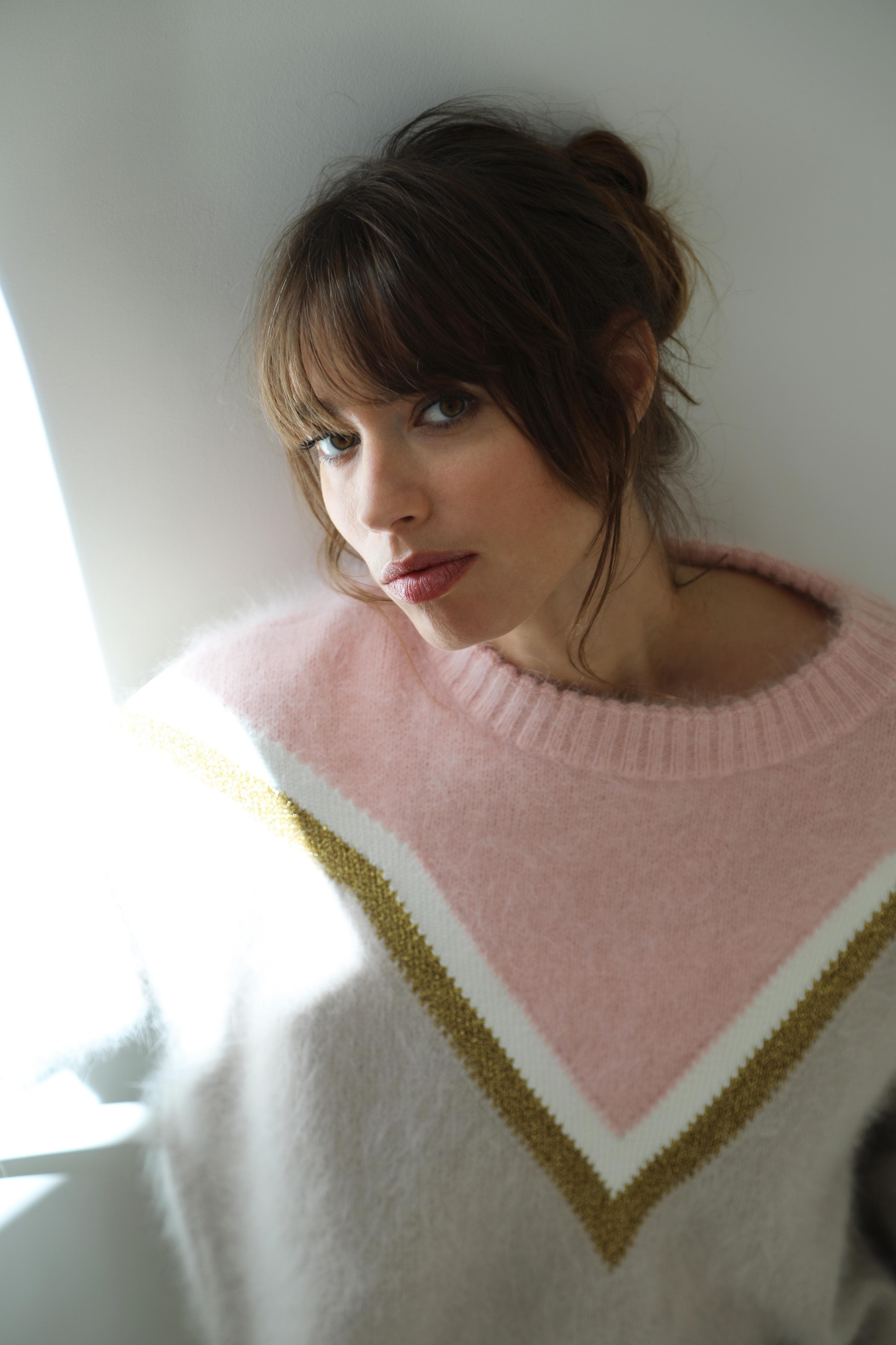 Annyblatt Celeste maglione angora Dune e Poudre
