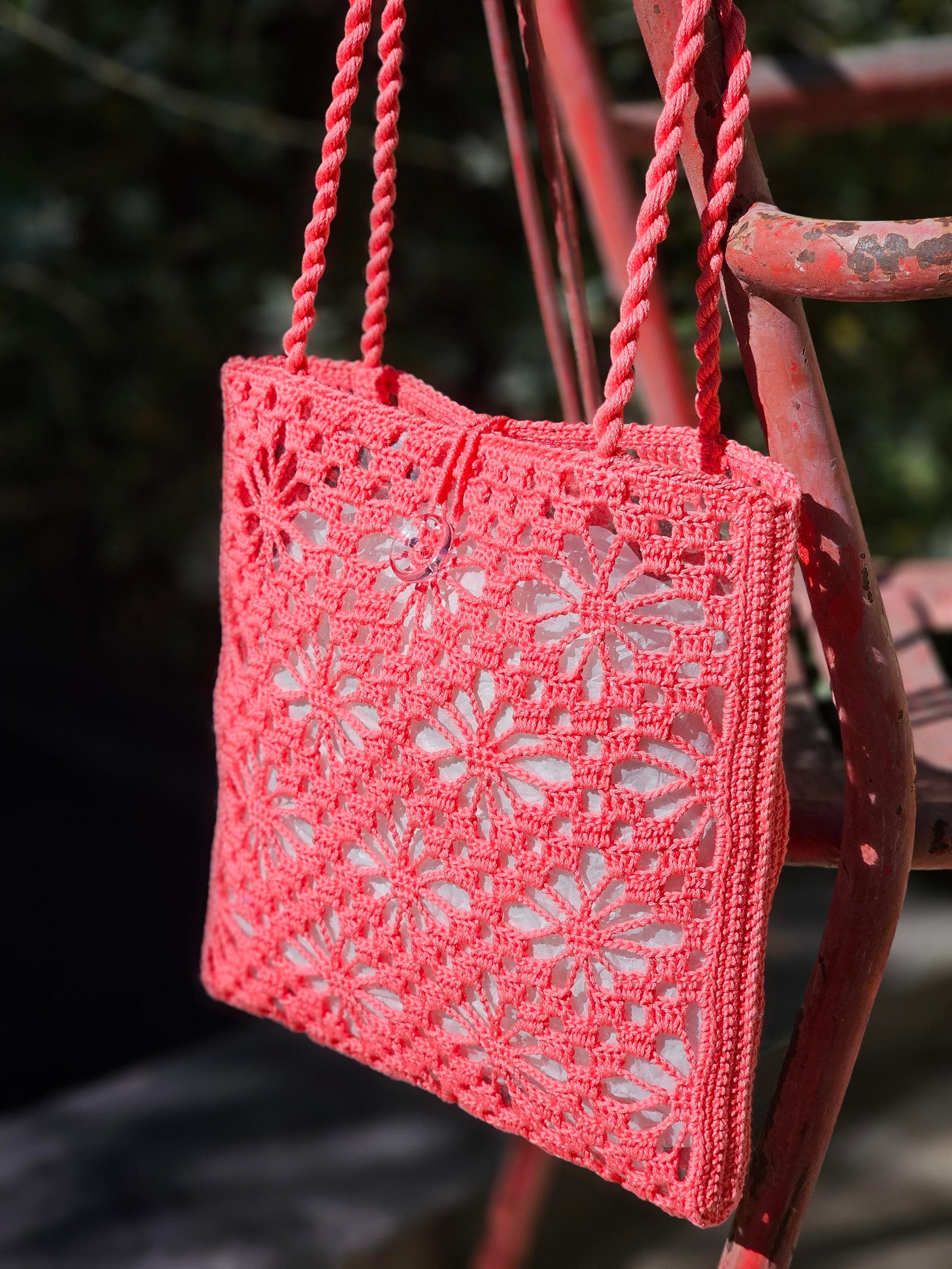 Anny Blatt Lindsay kit borsa uncinetto cotone ibisco