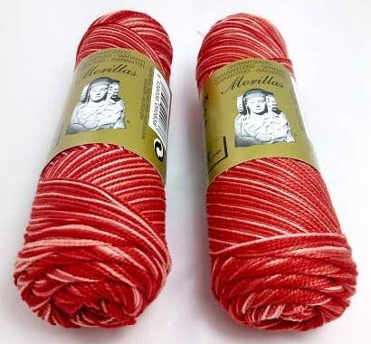 Morillas Zepelines Ne 8/2 cotone perlato arancione 27 2x75 g multicolore