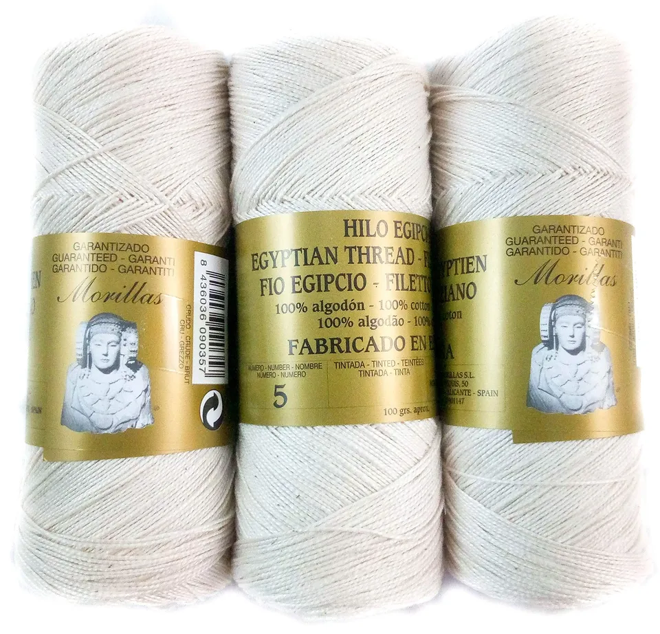 Morillas Zepelines Ne 5/2 cotone perlato 3x100g ecrù