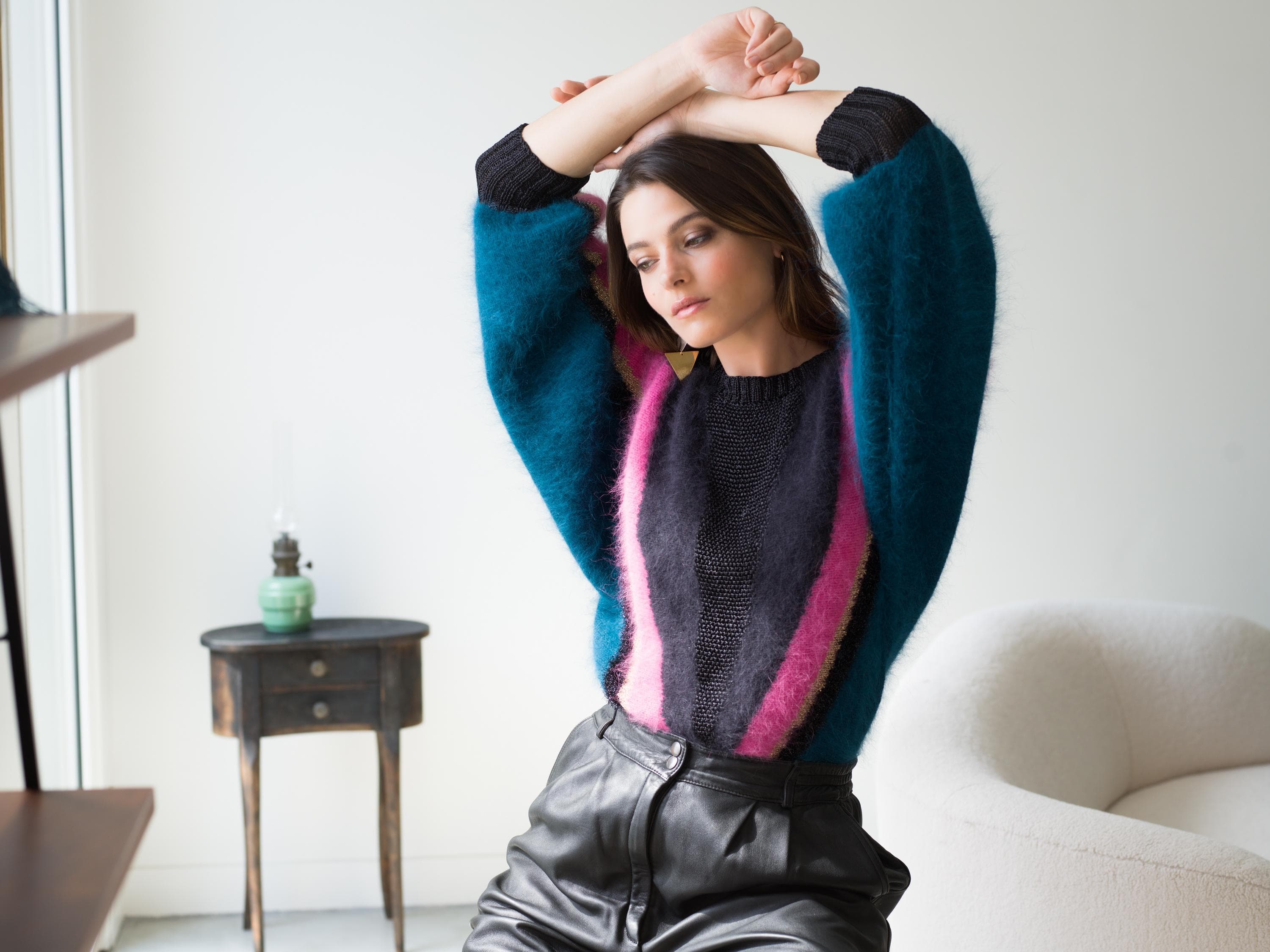 Annyblatt Scarlett kit maglia Dubaï e Rosa angora