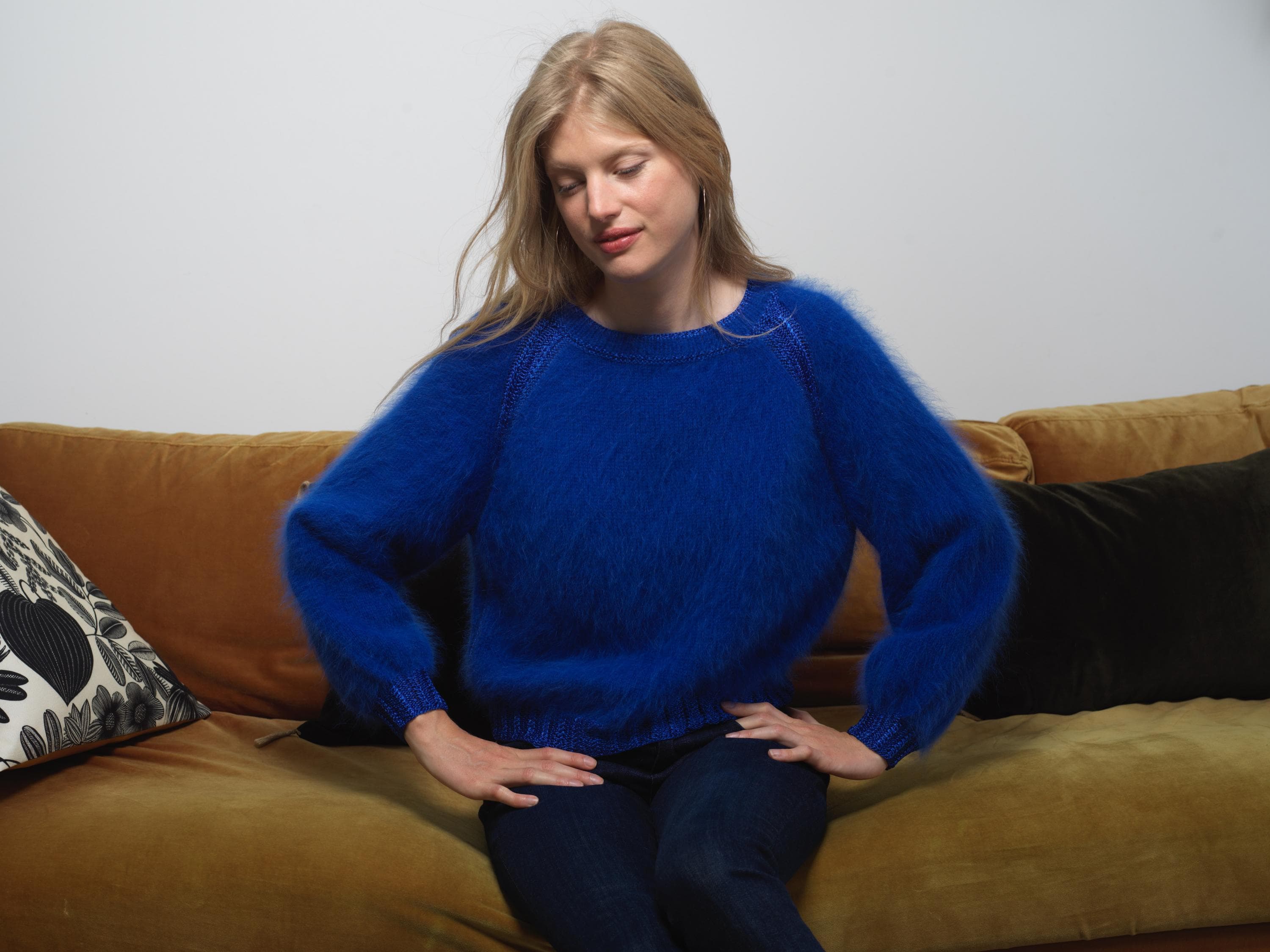 Anny Blatt Chloé kit pull raglan angora