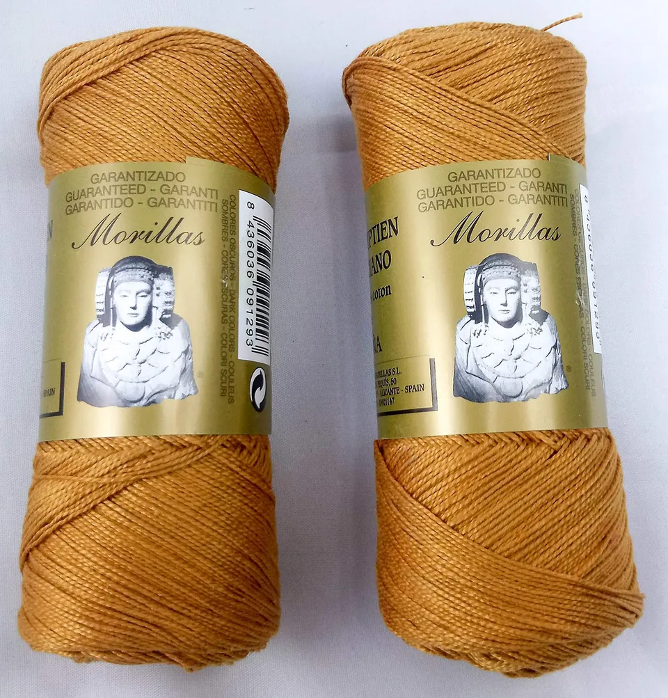 Morillas Zepelines Ne 8/2 filo cotone perlato miele 2x75 g