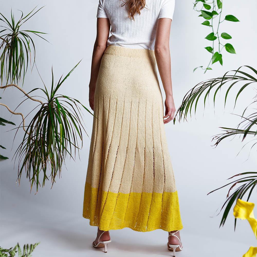 Pascuali Priya Skirt schema maglia gonna estiva traforata