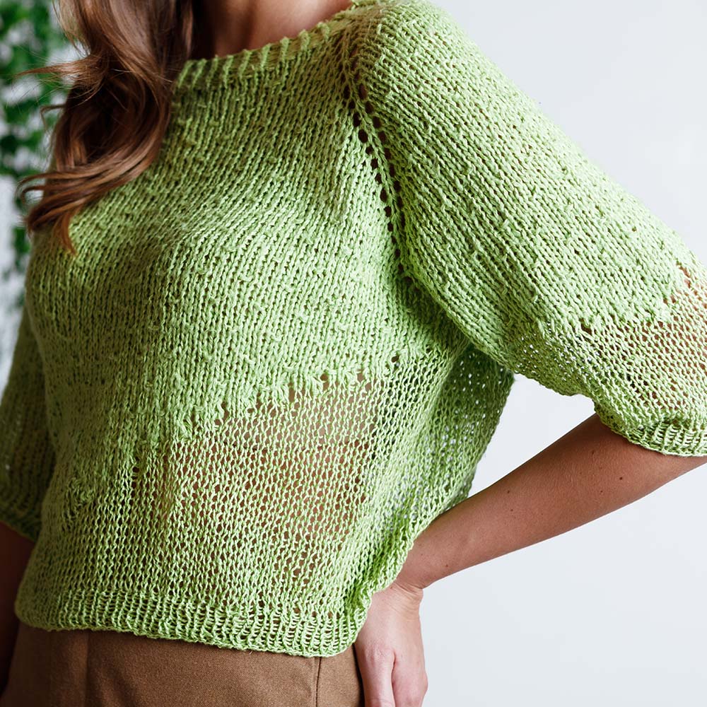 Pascuali Asha pullover schema maglia top-down