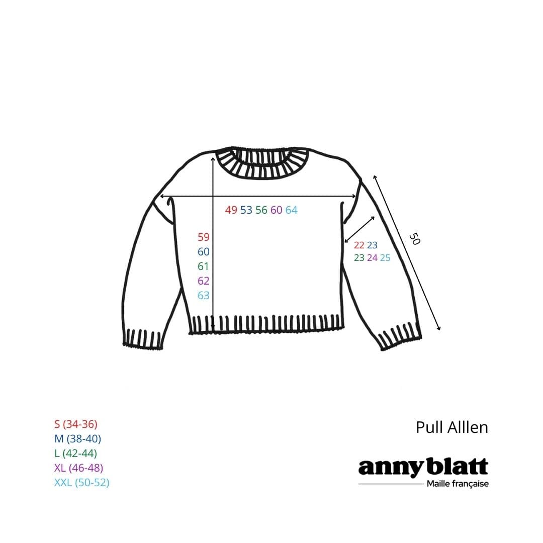 Annyblatt Allen pullover kit maglia mohair S madone naturale