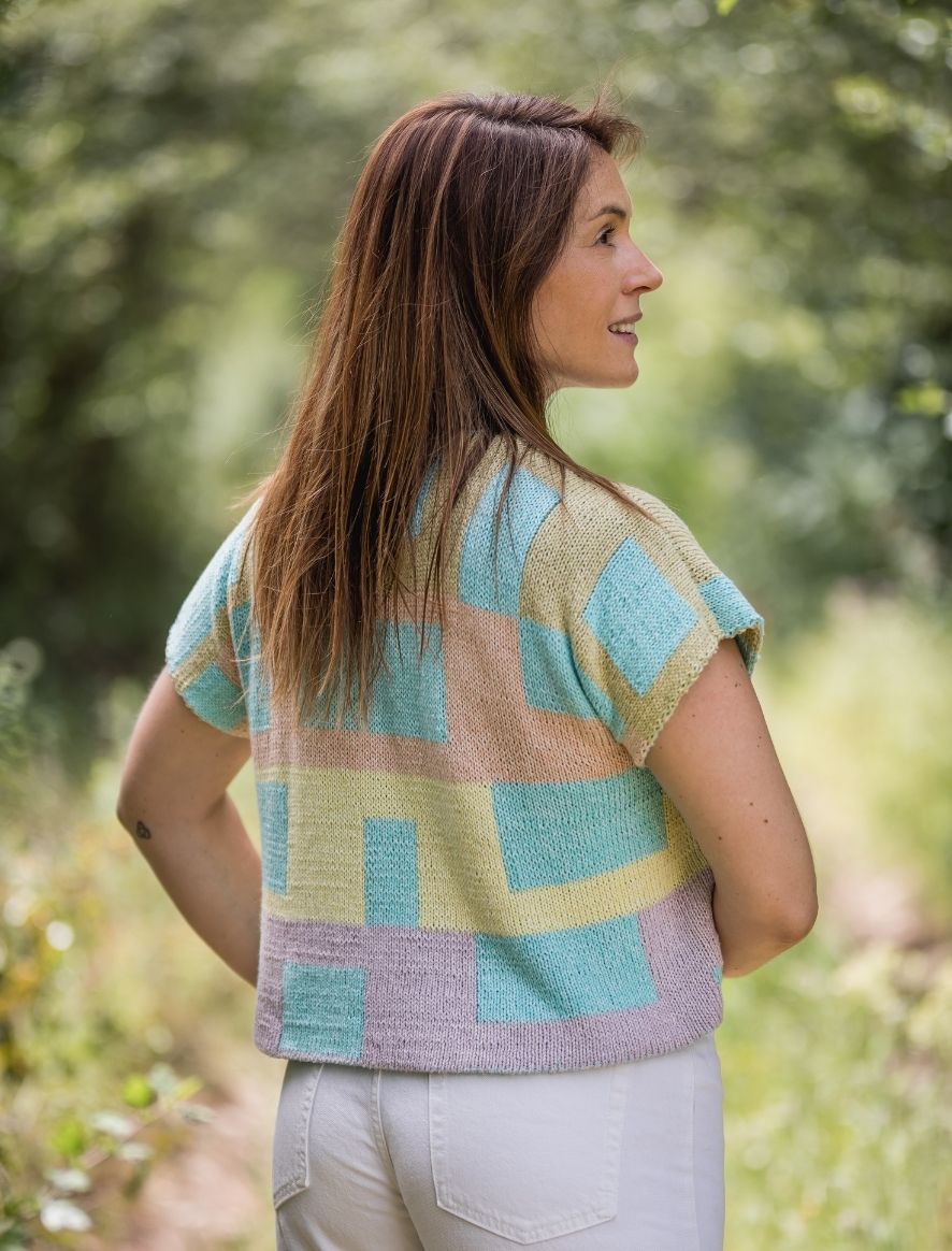 Rosarios4 342 Falésia modello gilet donna