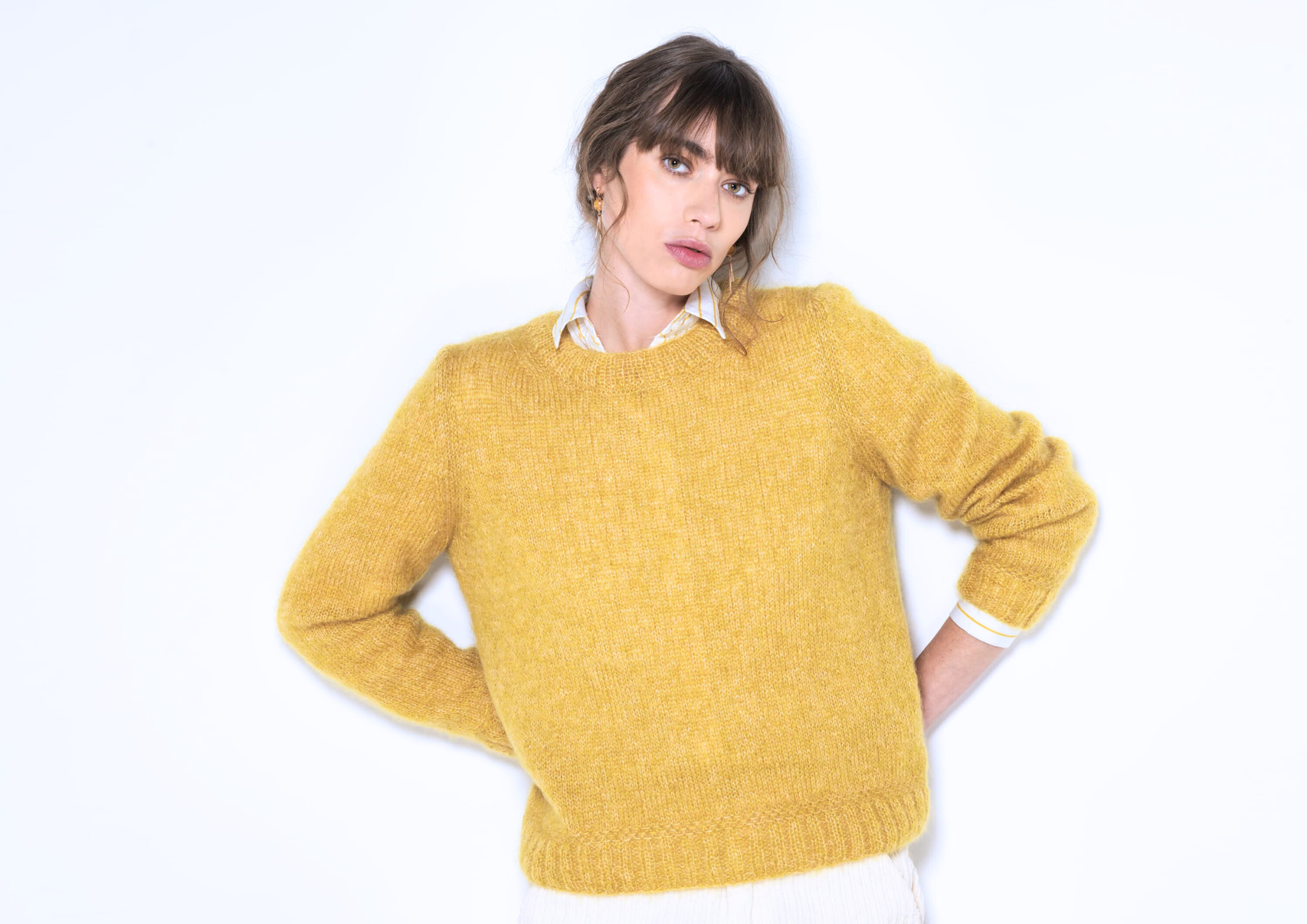 Anny Blatt Ambre maglione kit maglia mohair taglia S