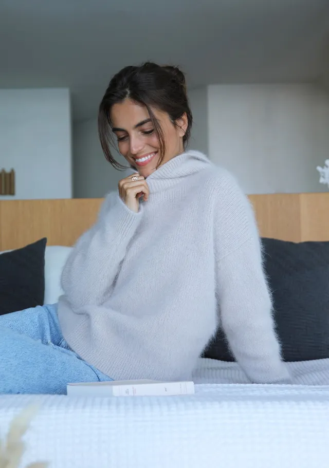 Annyblatt Pipa felpa cappuccio taglia M beige angora