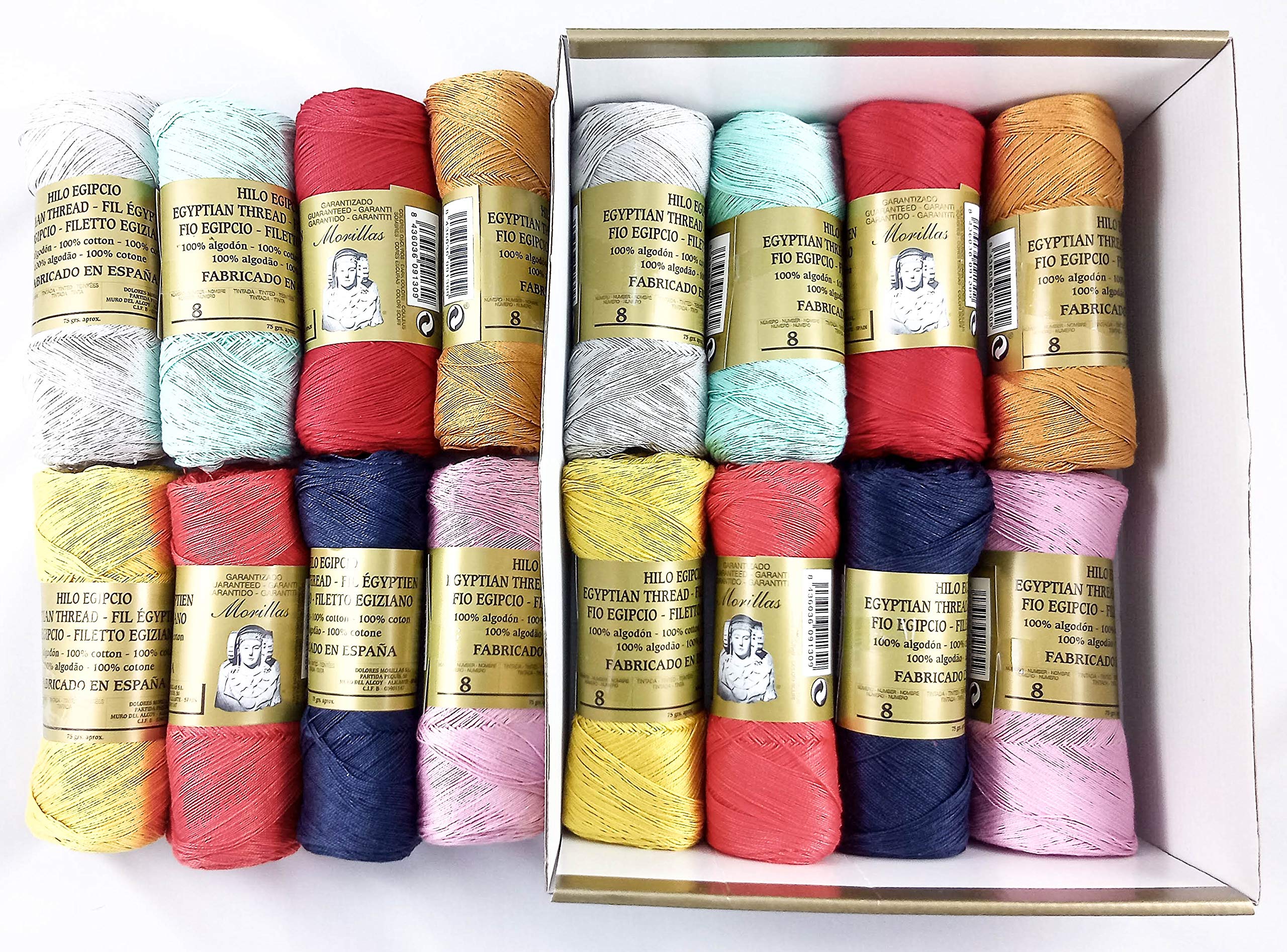 Morillas Zepelines Ne 8/2 cotone perlato serie 4 16x75 g assortiti