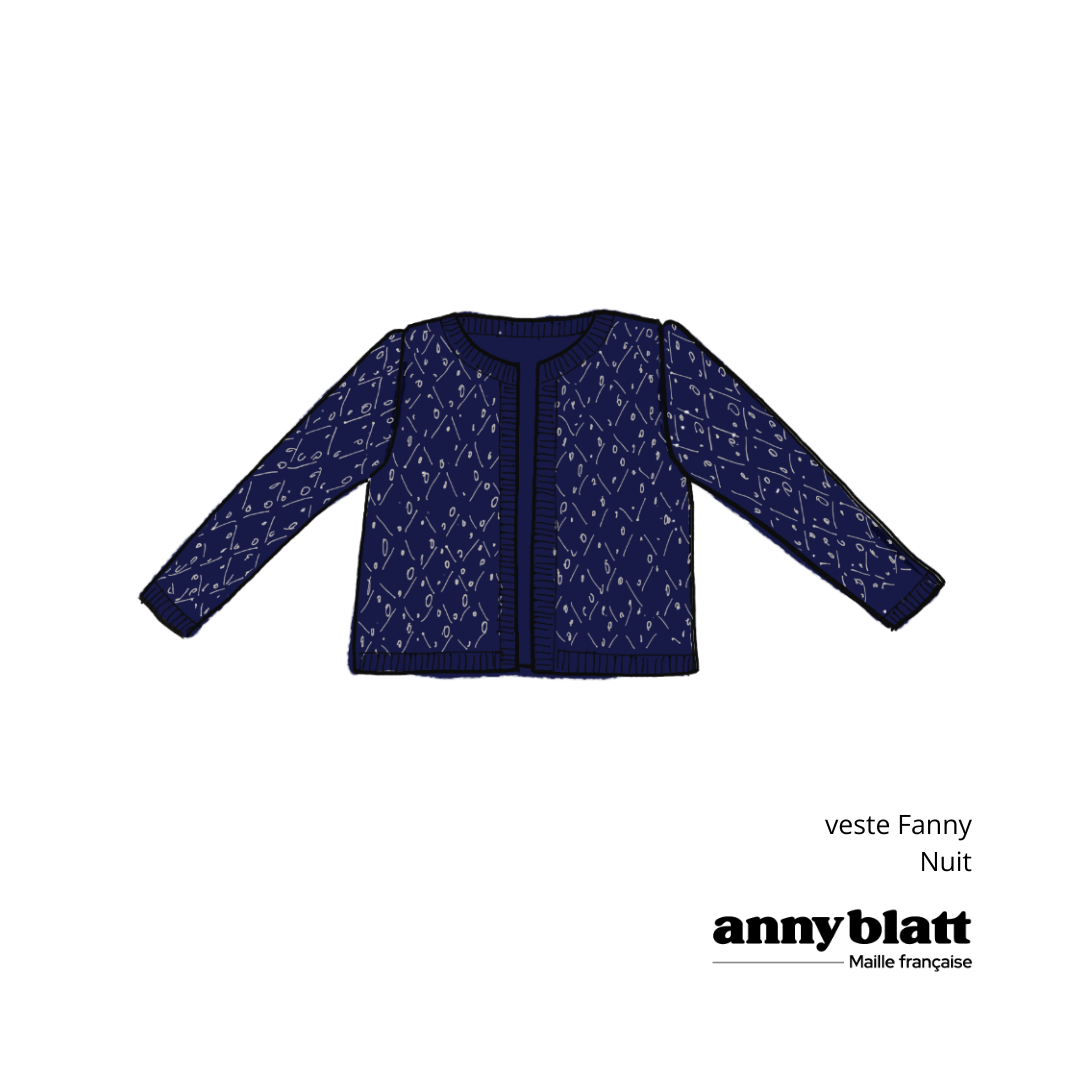 Anny Blatt Fanny kit giacca mohair seta cipria