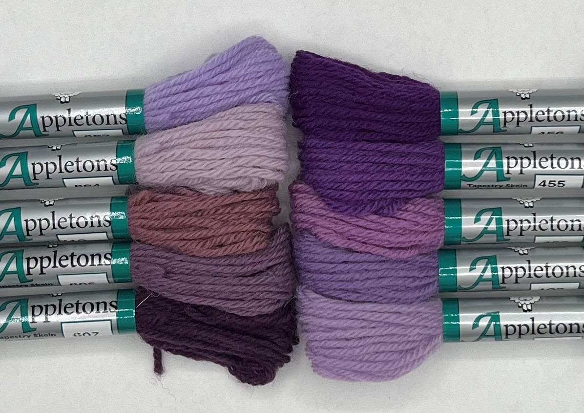 Appleton Tapestry 4 Ply filato lana viola Purples