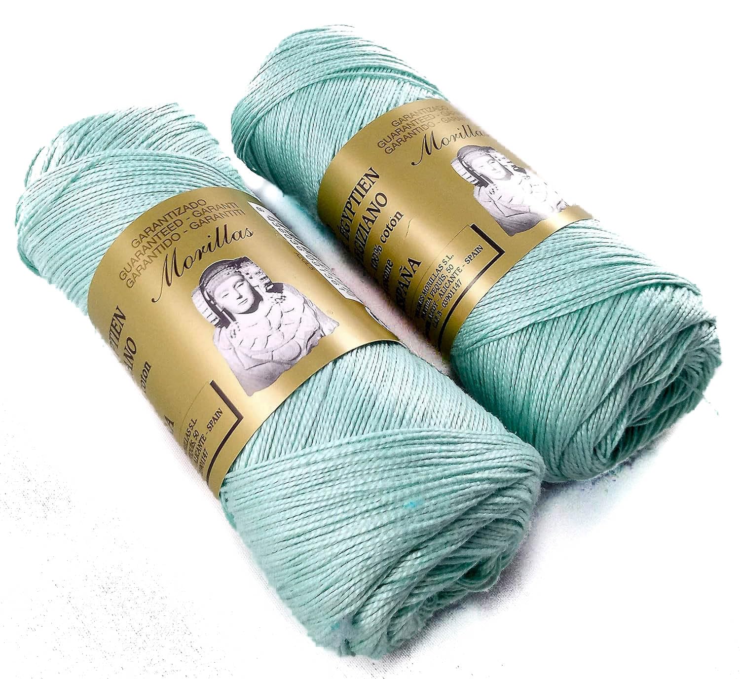Morillas Zepelines Ne 5/2 cotone perlato blu 5 x2 tinta unita