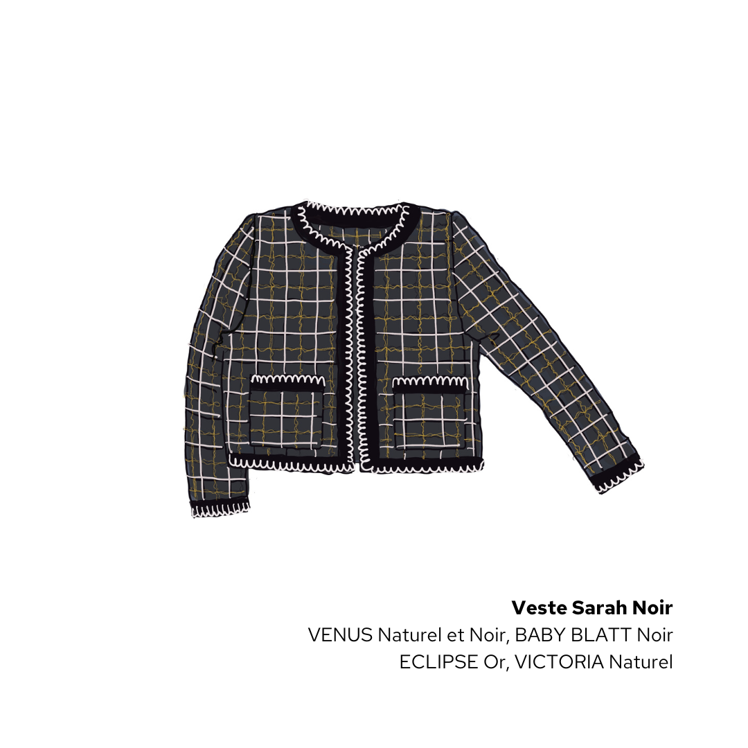 Anny Blatt Sarah giacca mohair naturale