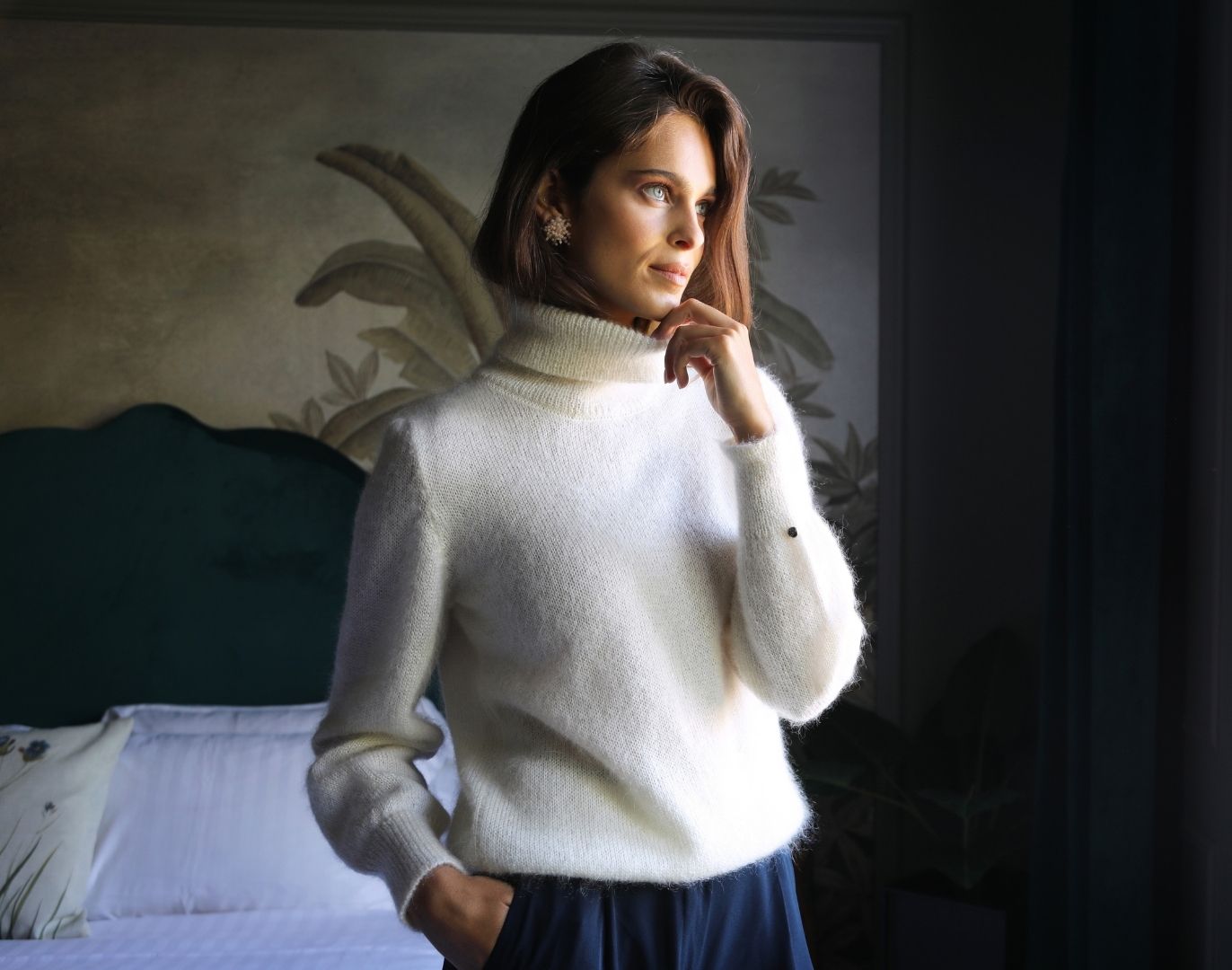 Anny Blatt Tina kit maglia collo alto mohair