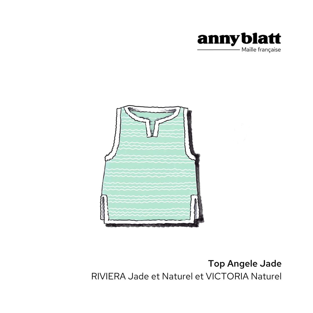 Anny Blatt Angèle kit top maglia cotone estivo