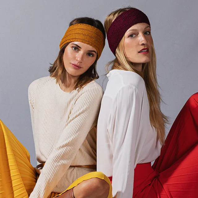 Pascuali Marva schema maglia fascia donna alpaca