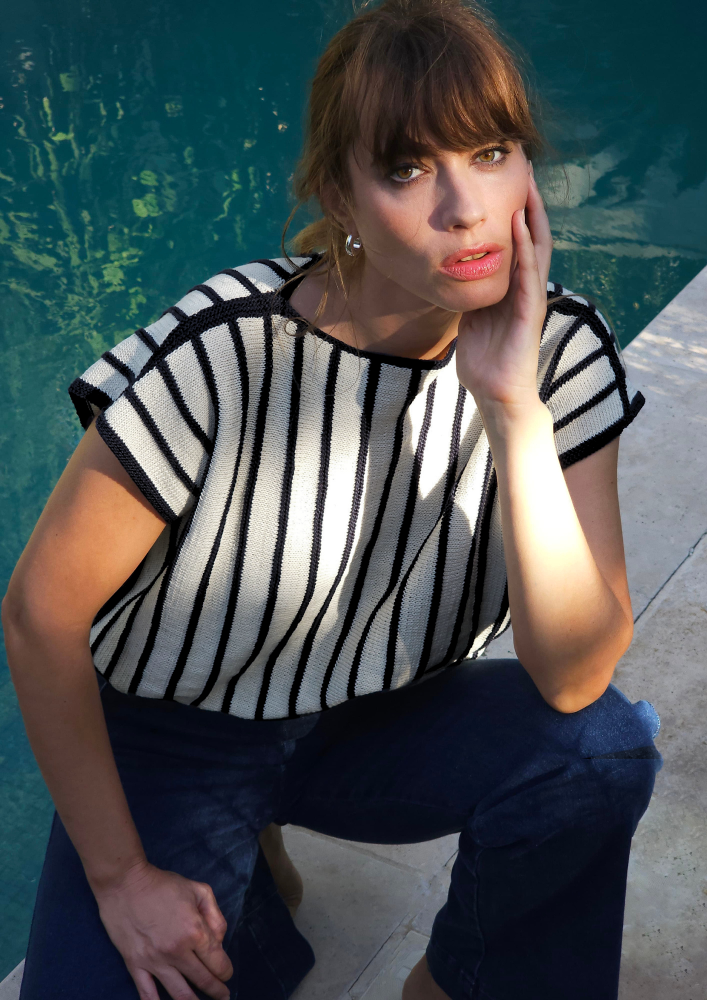Annyblatt Astrid kit maglia top cotone righe