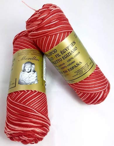 Morillas Zepelines Ne 8/2 cotone perlato arancione 27 2x75 g multicolore