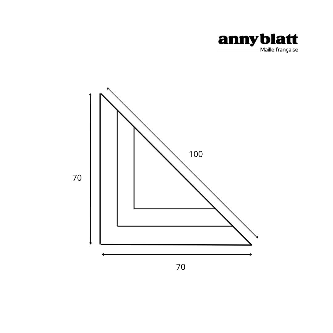 Anny Blatt Bandana kit maglia menta mohair e seta