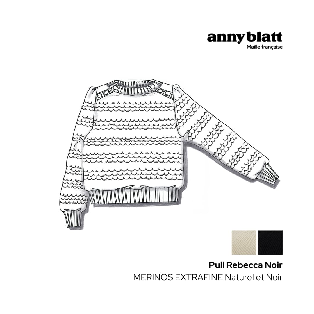 Anny Blatt Rebecca kit maglia merino nattier taglia S