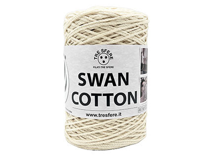 Swan Cotton 2501 cordino cotone nero 250 g tinta unita