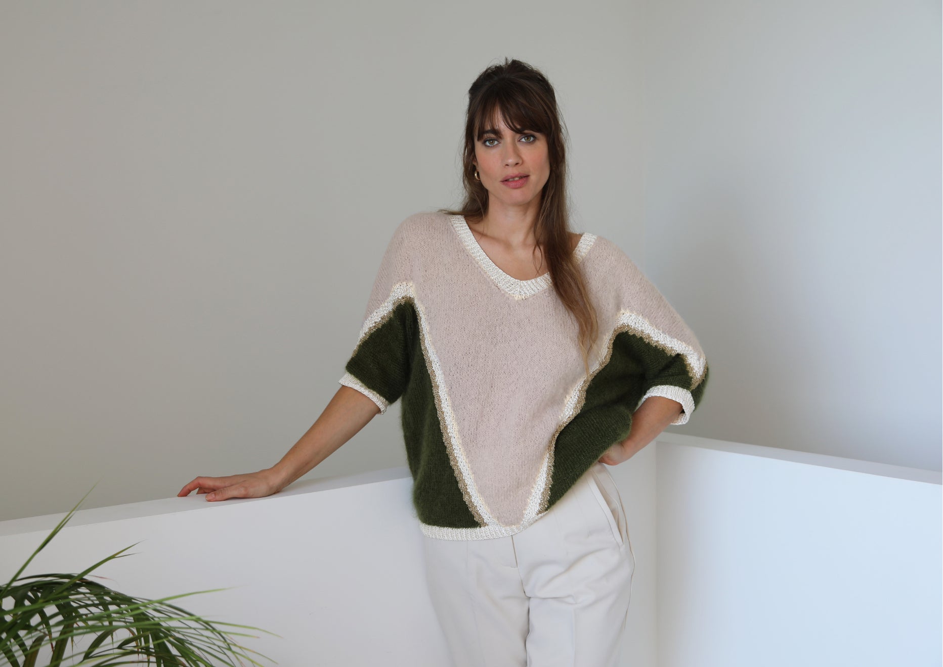 Anny Blatt Estelle kit maglia pull donna in mohair