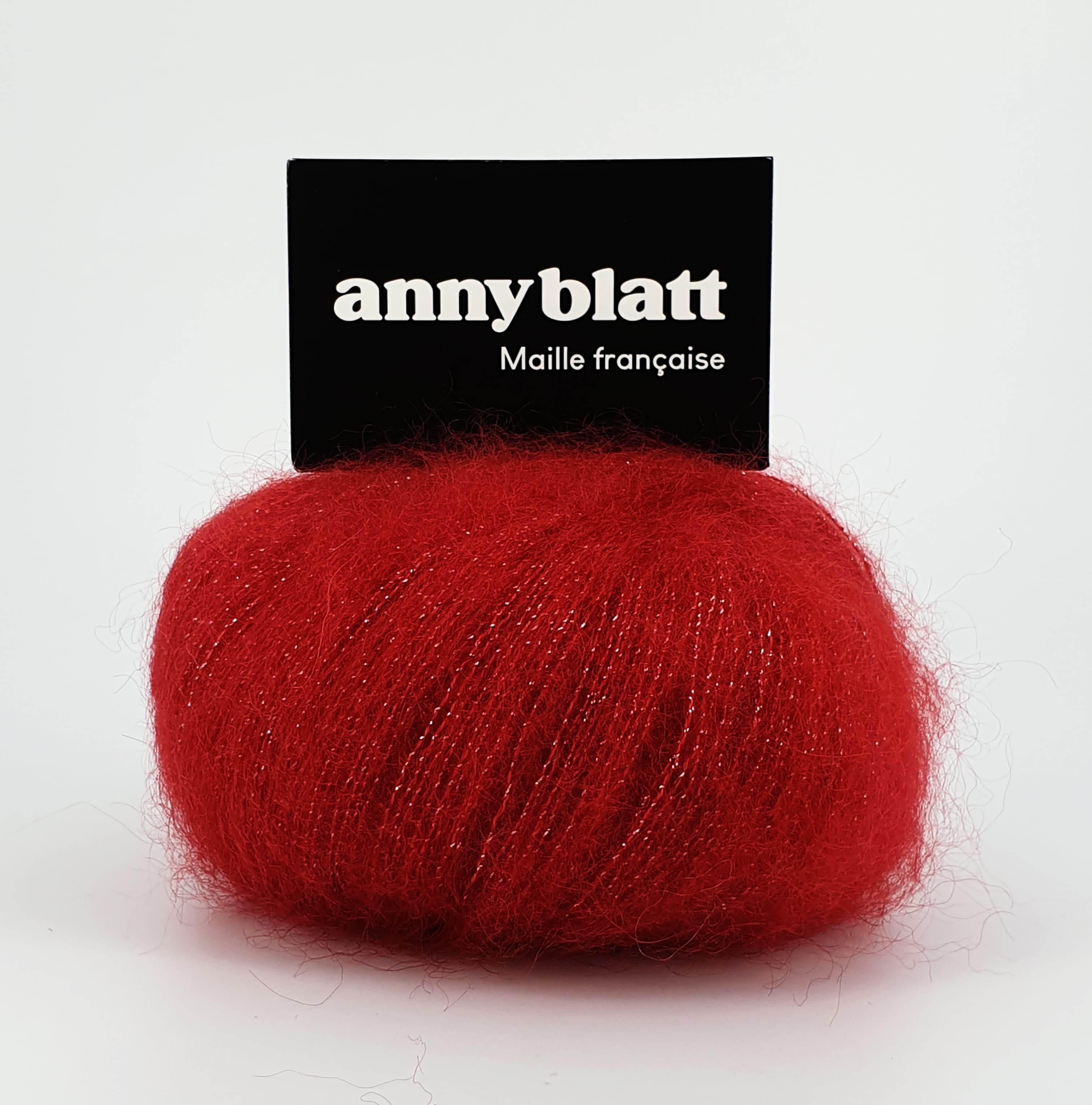 Anny Blatt cardigan kit maglia bimba mohair castagna
