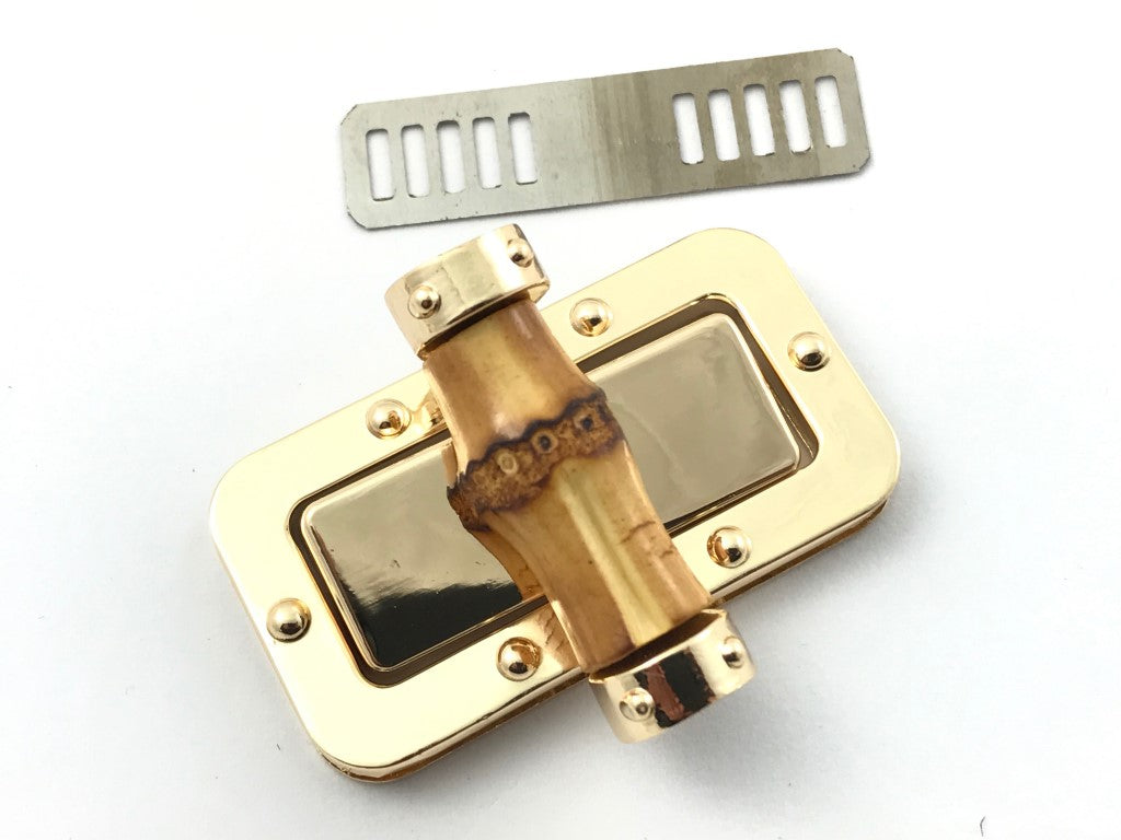 Il Filo di Arianna chiusura bamboo per borse uncinetto 6x3,2 cm