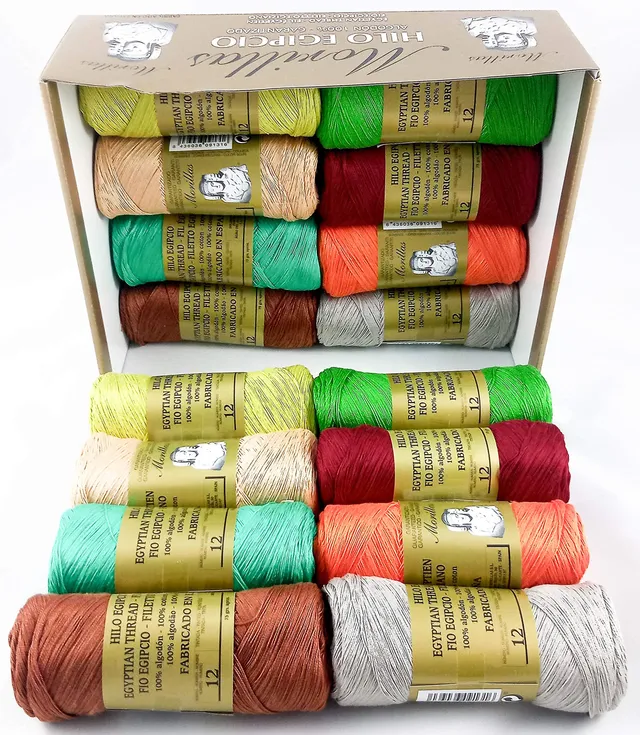 Morillas Zepelines Ne 12/2 filato cotone serie 3 16 gomitoli mercerizzato