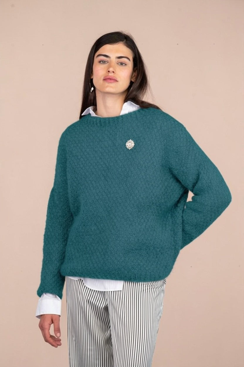Annyblatt Luna kit maglia pull mohair kid