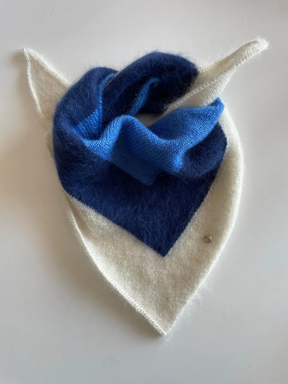 Annyblatt Madone bandana foulard mohair seta taglia unica