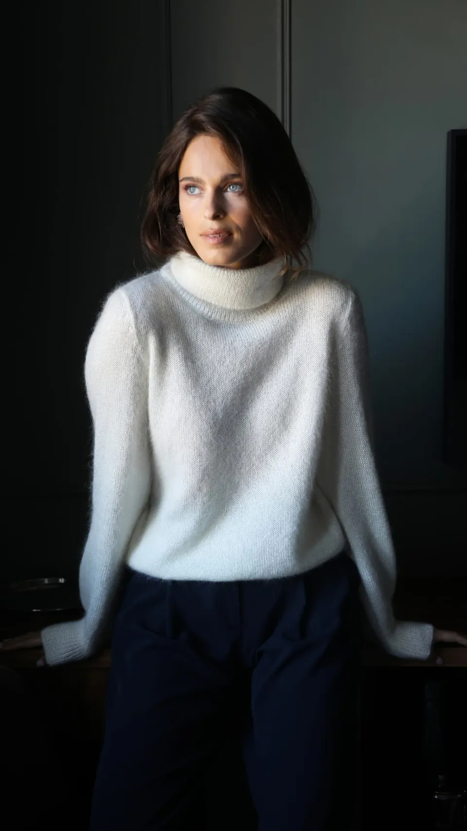 Anny Blatt Tina kit maglia collo alto mohair