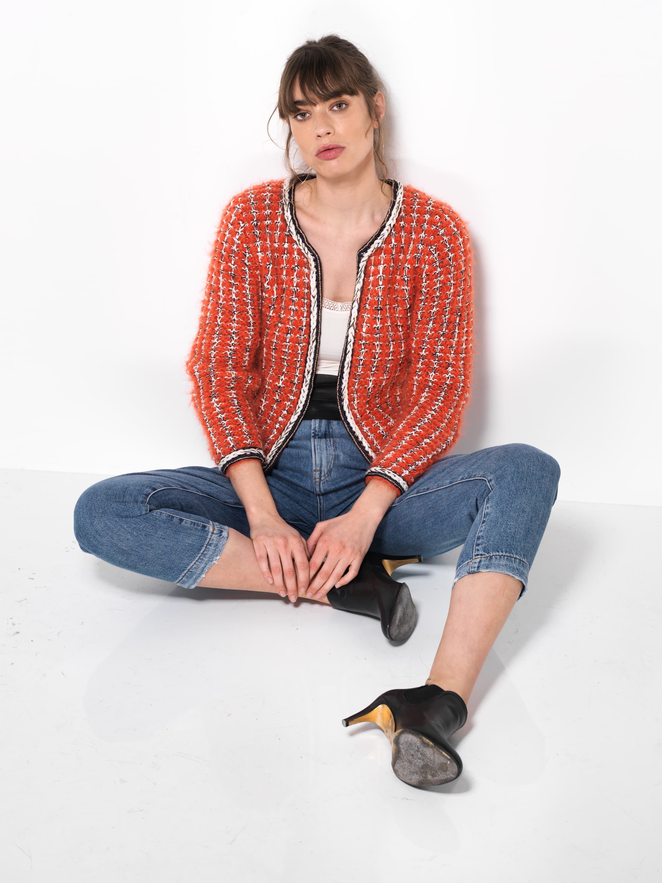 Annyblatt Quincy giacca kit maglia taglia S merino mohair
