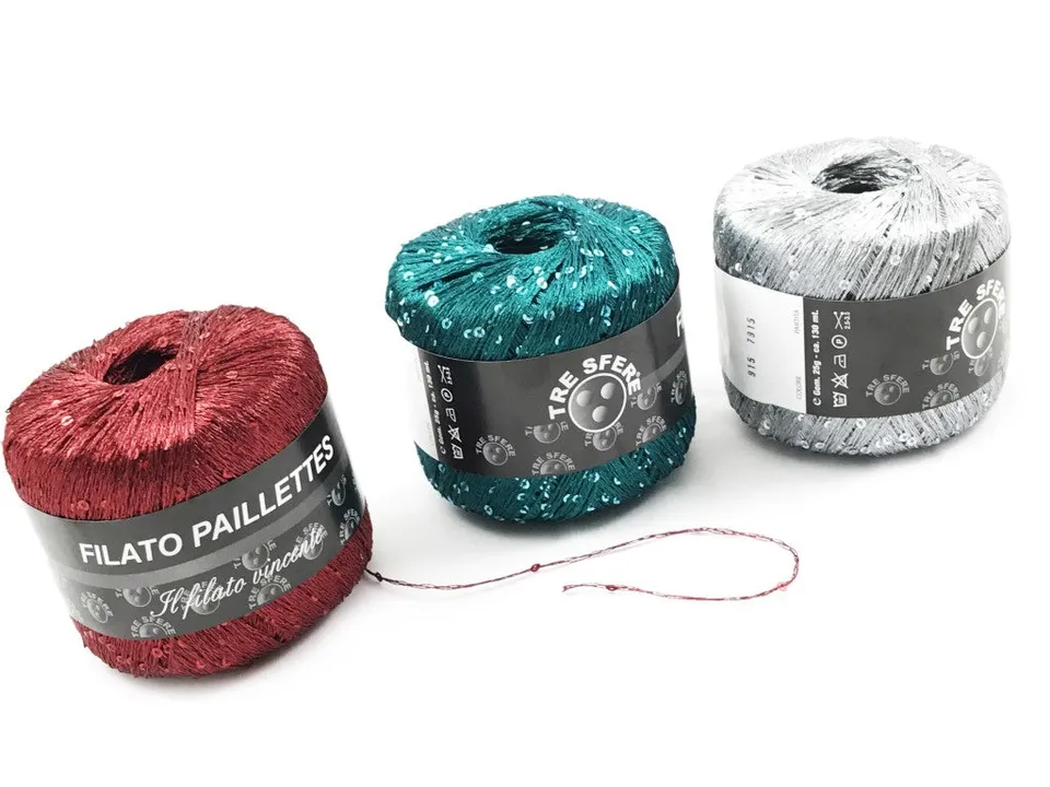 Il Filo di Arianna Paillettes filato avorio 0115 25 g