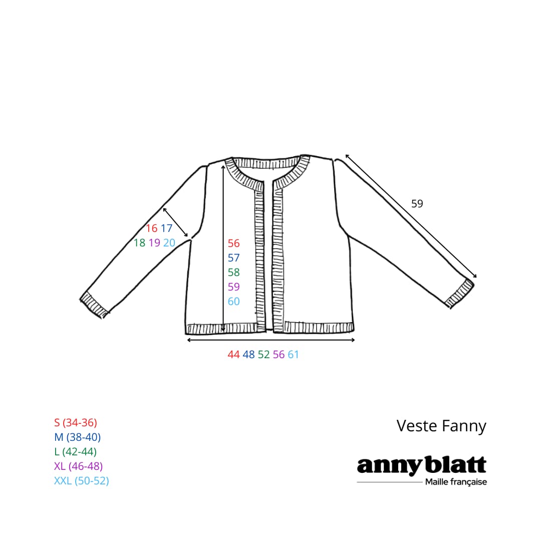 Anny Blatt Fanny kit giacca mohair seta cipria