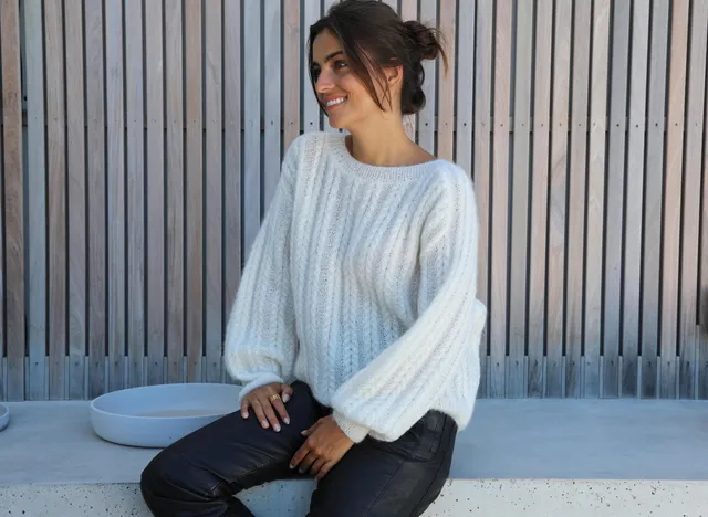 Anny Blatt Thea kit maglia maglione mohair trecce