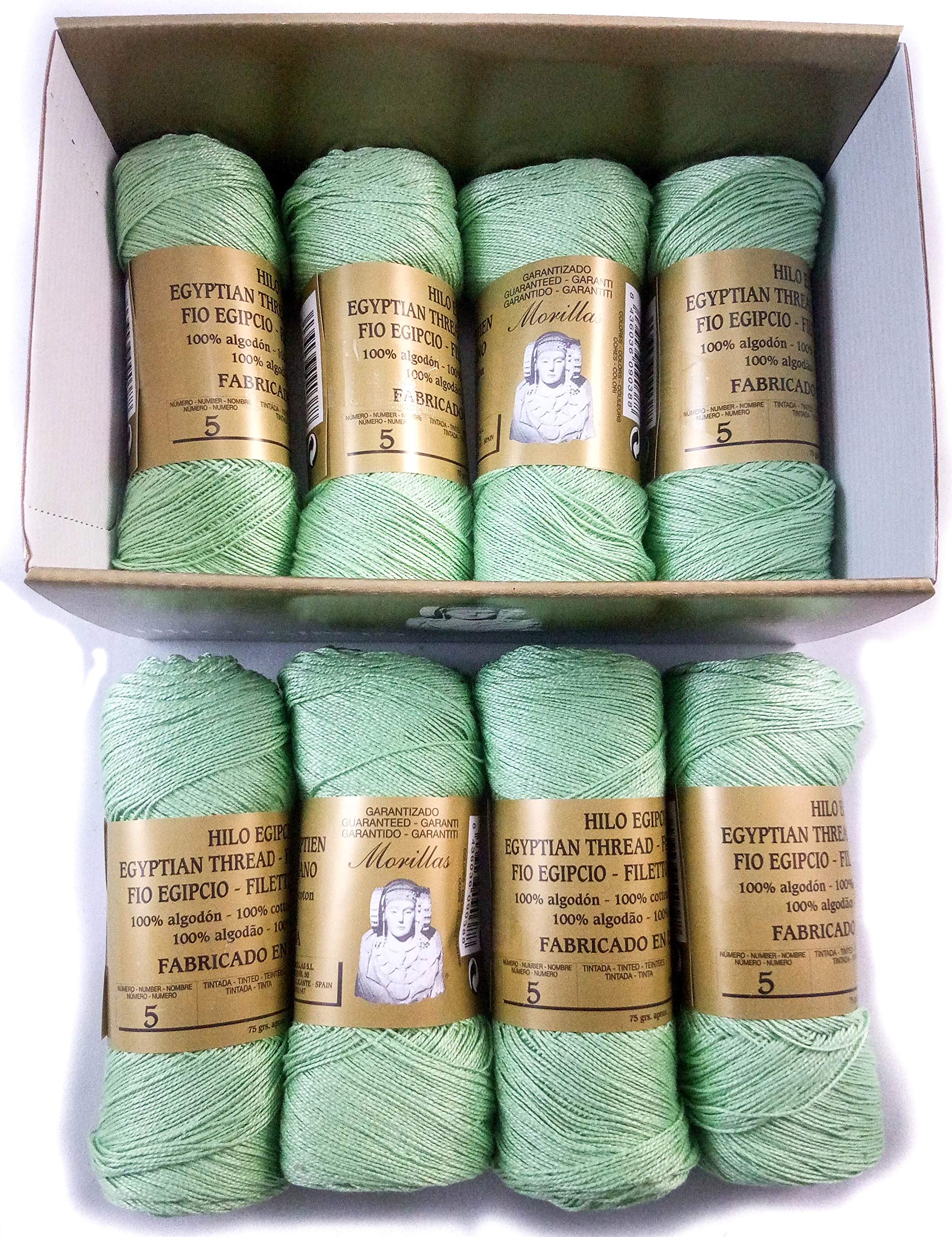 Morillas Zepelines Ne 5/2 filo di cotone verde 1 x8 mercerizzato