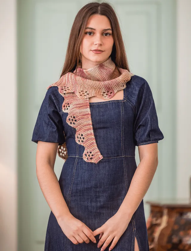 Rosarios4 395 Lenço Camomila schema maglia foulard