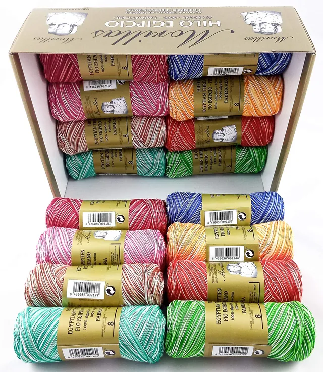 Morillas Zepelines Ne 8/2 cotone perlato 16 gomitoli colori